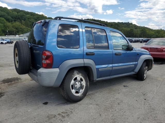 1J4GL48K55W614740 - 2005 JEEP LIBERTY SPORT BLUE photo 3
