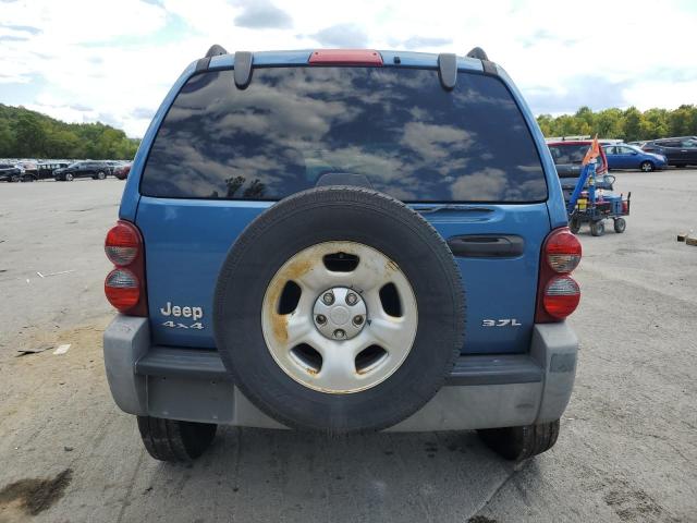 1J4GL48K55W614740 - 2005 JEEP LIBERTY SPORT BLUE photo 6