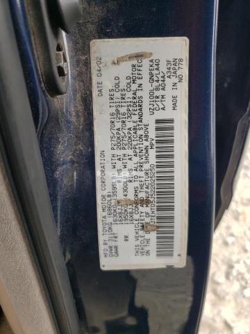 JTEHT05J522025250 - 2002 TOYOTA LAND CRUIS BLUE photo 13