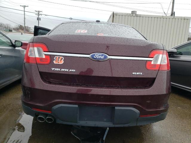 1FAHP2EW2BG159853 - 2011 FORD TAURUS SEL BURGUNDY photo 6