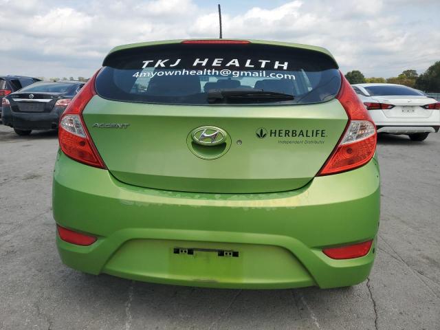 KMHCU5AE2DU078380 - 2013 HYUNDAI ACCENT GLS GREEN photo 6