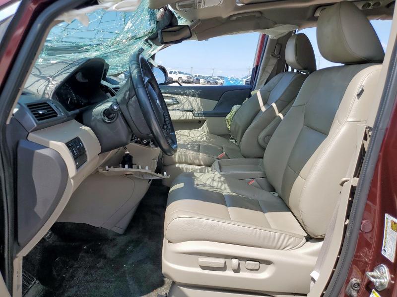 5FNRL5H68FB100541 - 2015 HONDA ODYSSEY EXL BURGUNDY photo 7