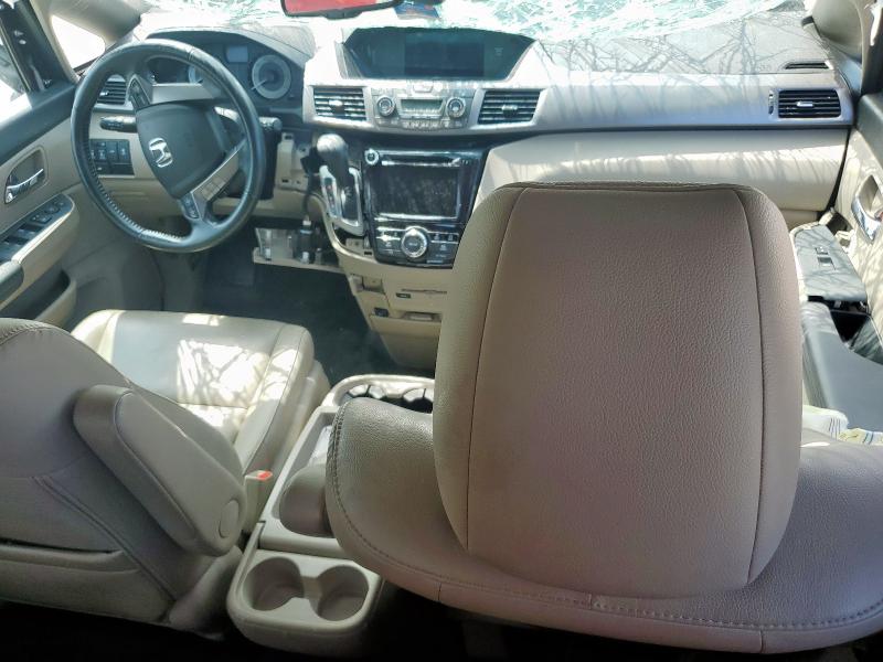 5FNRL5H68FB100541 - 2015 HONDA ODYSSEY EXL BURGUNDY photo 8