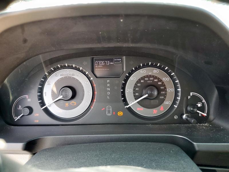 5FNRL5H68FB100541 - 2015 HONDA ODYSSEY EXL BURGUNDY photo 9