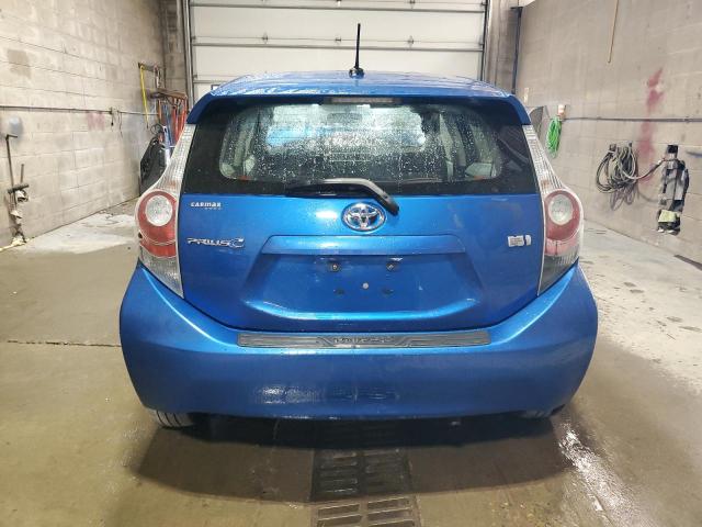 JTDKDTB32C1004118 - 2012 TOYOTA PRIUS C BLUE photo 6