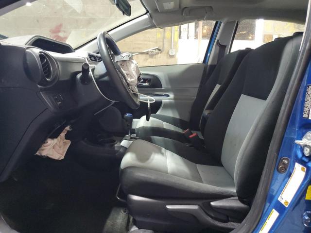 JTDKDTB32C1004118 - 2012 TOYOTA PRIUS C BLUE photo 7