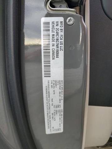 2C4RC1BG7NR190844 - 2022 CHRYSLER PACIFICA TOURING L GRAY photo 13