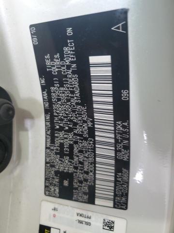 5TDDK3DC1BS011543 - 2011 TOYOTA SIENNA XLE 白色 照片 13