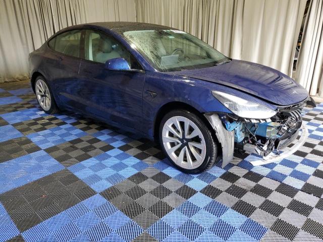 5YJ3E1EA7NF303887 - 2022 TESLA MODEL 3 Mavi foto 4