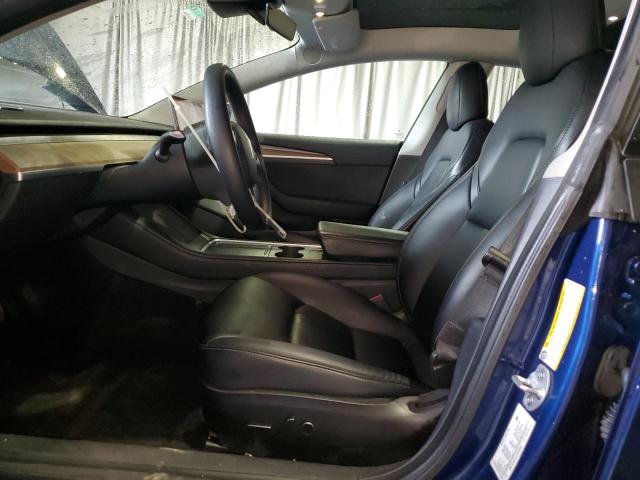 5YJ3E1EA7NF303887 - 2022 TESLA MODEL 3 Mavi foto 7