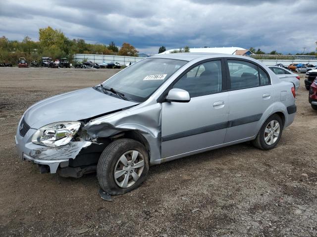 KNADE123686342509 - 2008 KIA RIO BASE SILVER photo 1