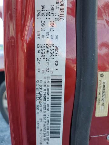 1C4NJCEA0GD651749 - 2016 JEEP COMPASS LATITUDE BURGUNDY photo 13