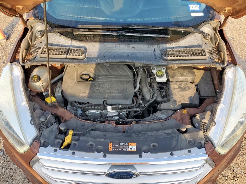 1FMCU0JD3HUA00223 - 2017 FORD ESCAPE TITANIUM ORANGE photo 12