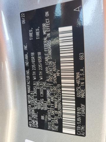 5TDBZRBH7NS228619 - 2022 TOYOTA HIGHLANDER L SILVER photo 13