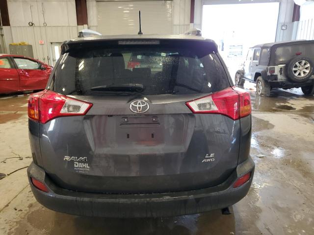 JTMBFREV4ED057320 - 2014 TOYOTA RAV4 LE GRAY photo 6