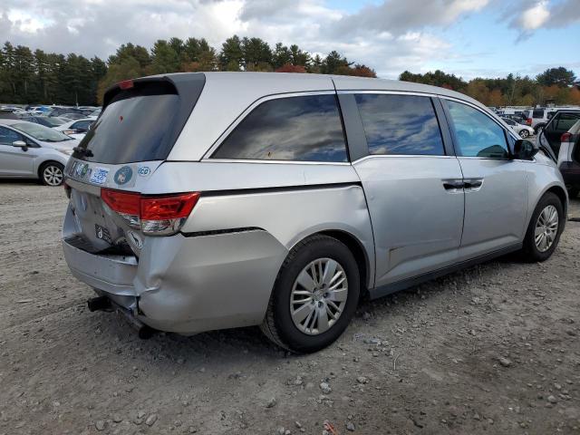 5FNRL5H23FB079627 - 2015 HONDA ODYSSEY LX SILVER photo 3