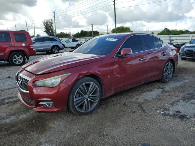 JN1BV7AP2EM680467 - 2014 INFINITI Q50 BASE RED photo 1