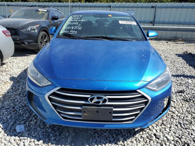 5NPD74LFXHH209572 - 2017 HYUNDAI ELANTRA SE BLUE photo 5