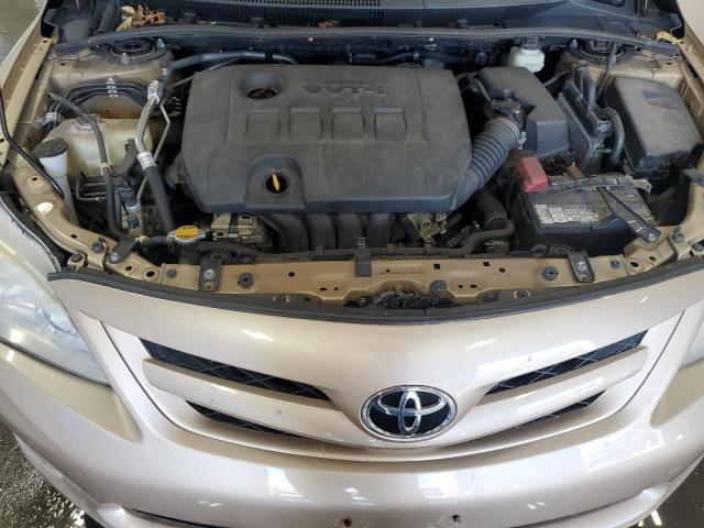 2T1BU4EE3CC818261 - 2012 TOYOTA COROLLA BASE BEIGE photo 11