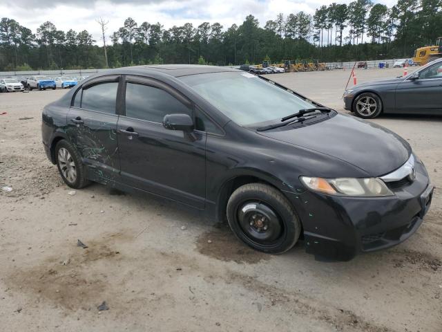 19XFA1F89BE022843 - 2011 HONDA CIVIC EX BLACK photo 4
