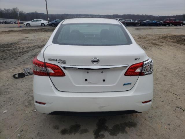 3N1AB7AP0EL664959 - 2014 NISSAN SENTRA S WHITE photo 6