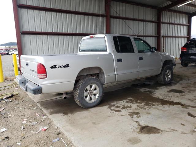 1D7HG38XX3S172746 - 2003 DODGE DAKOTA QUAD SPORT SILVER photo 3