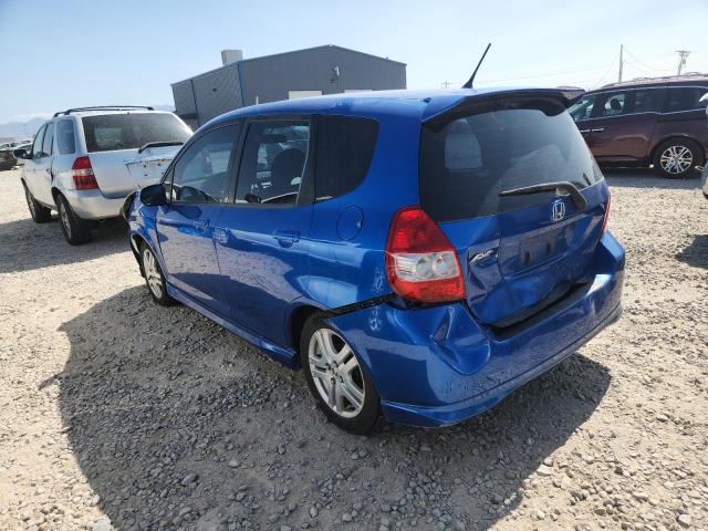 JHMGD38697S063611 - 2007 HONDA FIT S أزرق صورة 2