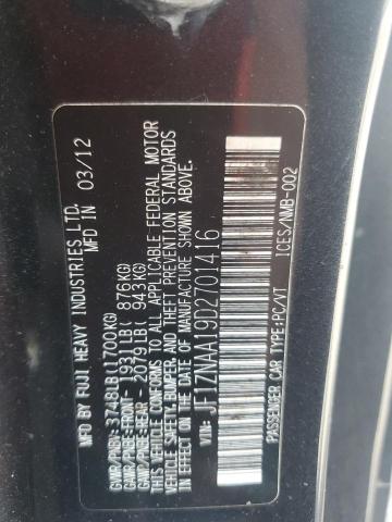 JF1ZNAA19D2701416 - 2013 TOYOTA SCION FR-S Графитовый фото 12