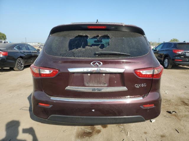 5N1AL0MM8FC506753 - 2015 INFINITI QX60 BURGUNDY photo 6