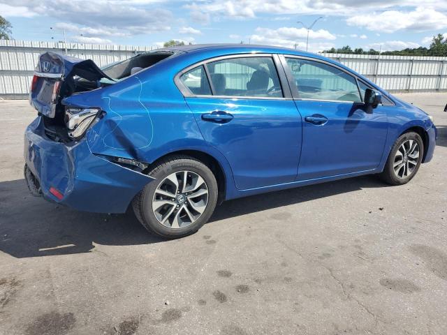19XFB2F84FE065334 - 2015 HONDA CIVIC EX BLUE photo 3