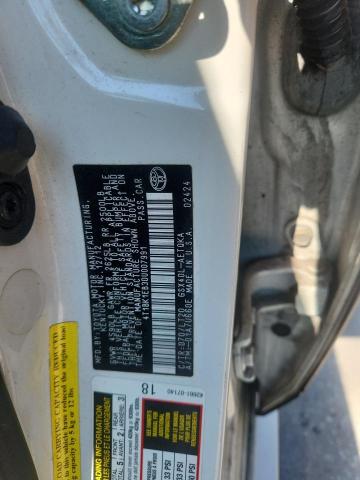 4T1BK1EB3DU007991 - 2013 TOYOTA AVALON BASE 白色 照片 12