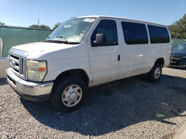 1FBNE31L18DB15006 - 2008 FORD ECONOLINE E350 SUPER DUTY WAGON WHITE photo 1