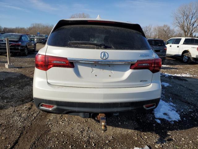 5FRYD4H41EB007651 - 2014 ACURA MDX TECHNOLOGY WHITE photo 6