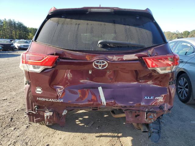 5TDJZRFHXHS356492 - 2017 TOYOTA HIGHLANDER SE RED photo 6