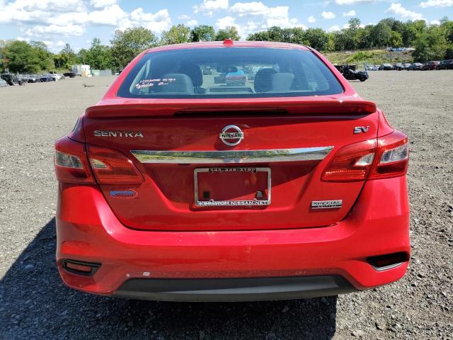 3N1AB7AP5KY262983 - 2019 NISSAN SENTRA S RED photo 6