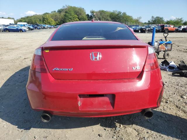1HGCS22838A014228 - 2008 HONDA ACCORD EXL RED photo 6