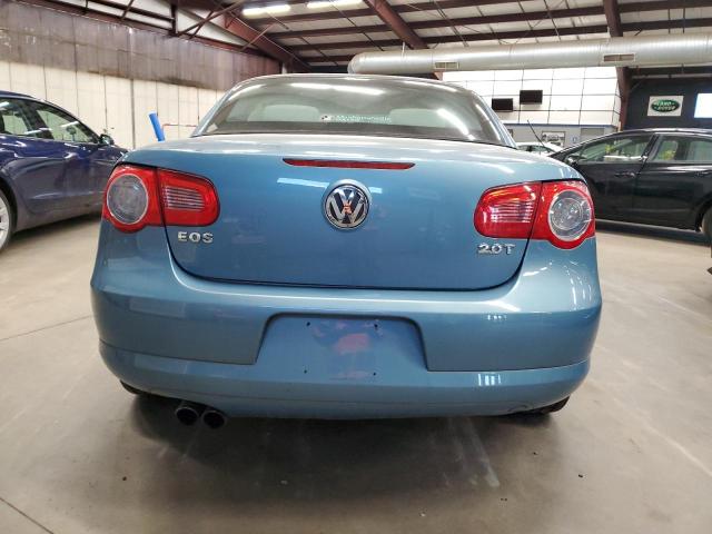 WVWBA71F37V021570 - 2007 VOLKSWAGEN EOS 2.0T TURQUOISE photo 6