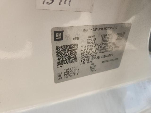 1GYS3BKJ9LR163029 - 2020 CADILLAC ESCALADE LUXURY Білий фото 13