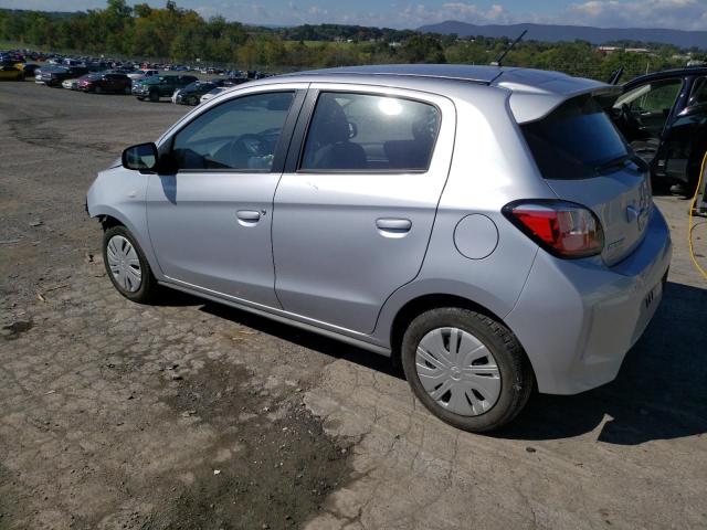 ML32AUHJXMH011303 - 2021 MITSUBISHI MIRAGE ES SILVER photo 2