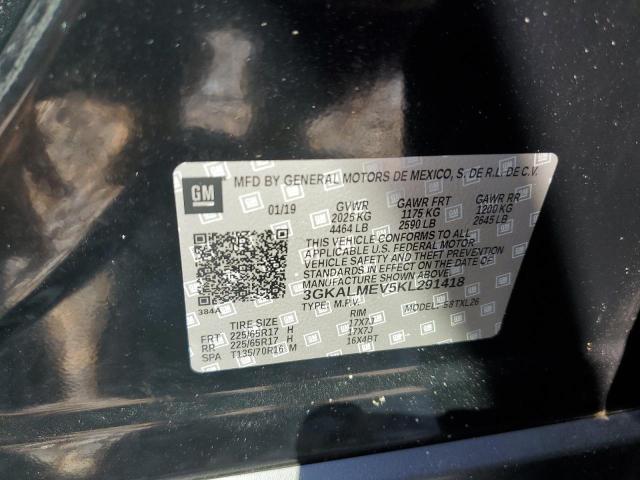 3GKALMEV5KL291418 - 2019 GMC TERRAIN SLE Қара фото 13