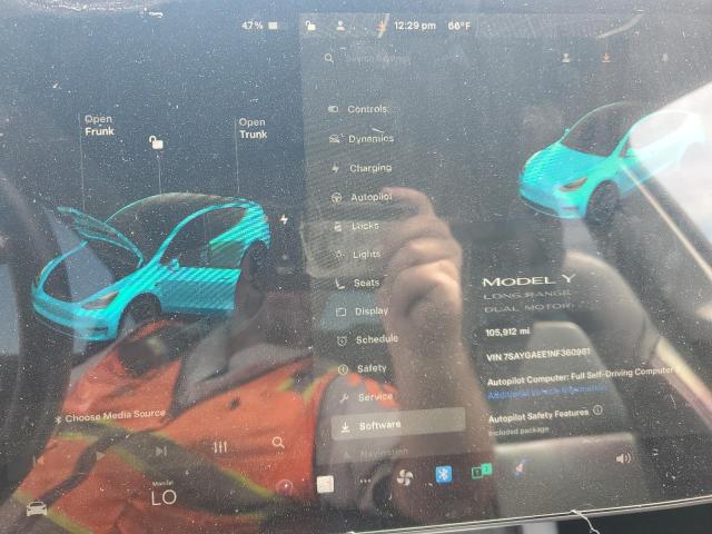 5YJ3E1EA0PF468487 - 2023 TESLA MODEL 3 白色 照片 9