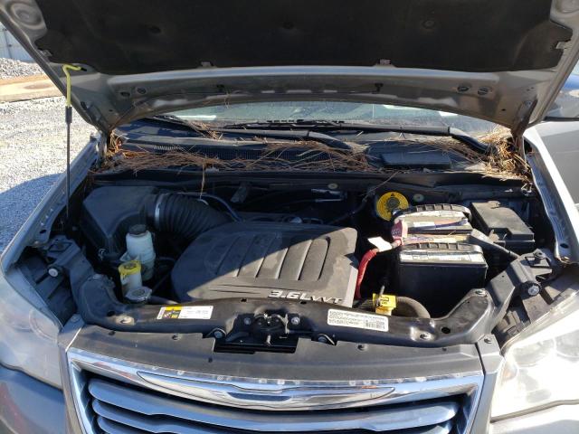 2C4RC1CG6ER409274 - 2014 CHRYSLER TOWN & COU TOURING L GRAY photo 7