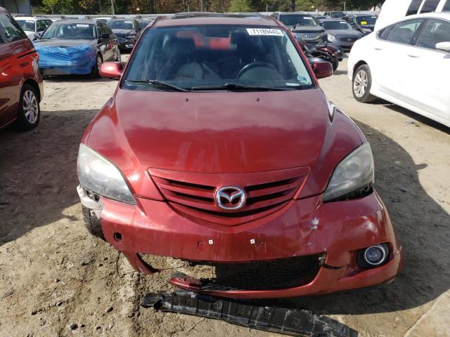 JM1BK343961497996 - 2006 MAZDA 3 HATCHBACK RED photo 5