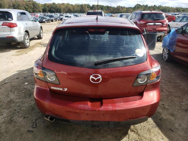 JM1BK343961497996 - 2006 MAZDA 3 HATCHBACK RED photo 6