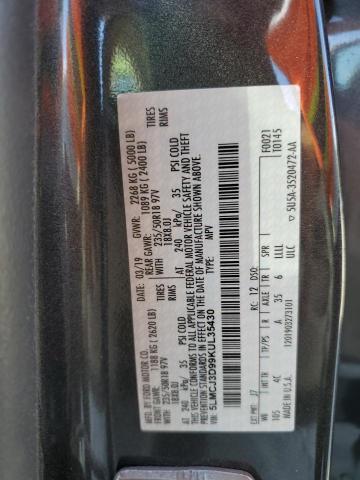 5LMCJ3D99KUL35430 - 2019 LINCOLN MKC RESERVE CHARCOAL photo 13