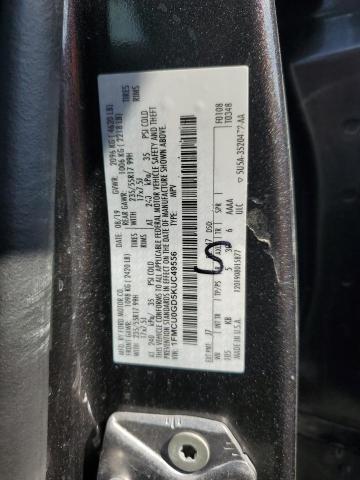 1FMCU0GD5KUC49556 - 2019 FORD ESCAPE SE Графитовый фото 13