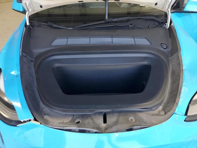 7SAYGAEE1NF360981 - 2022 TESLA MODEL Y BLUE photo 12