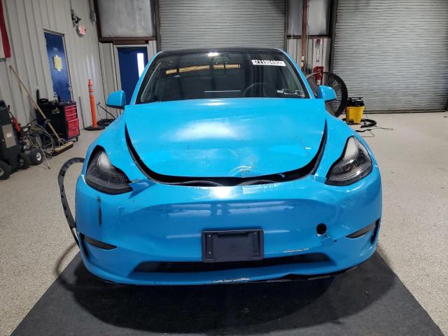 7SAYGAEE1NF360981 - 2022 TESLA MODEL Y BLUE photo 5