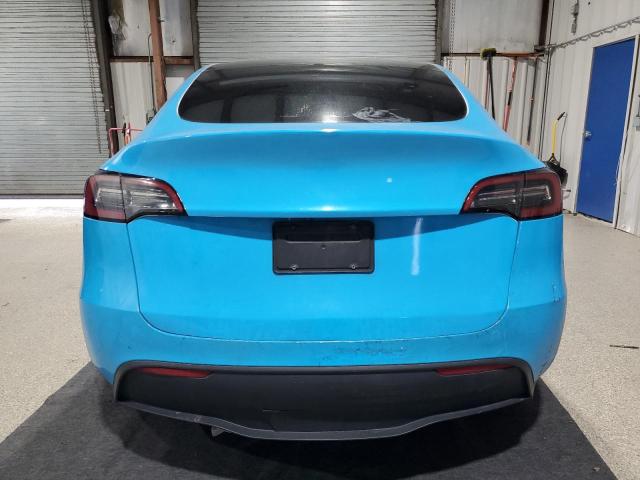 7SAYGAEE1NF360981 - 2022 TESLA MODEL Y BLUE photo 6
