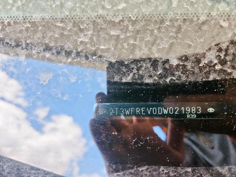 2T3WFREV0DW021983 - 2013 TOYOTA RAV4 XLE BLACK photo 12